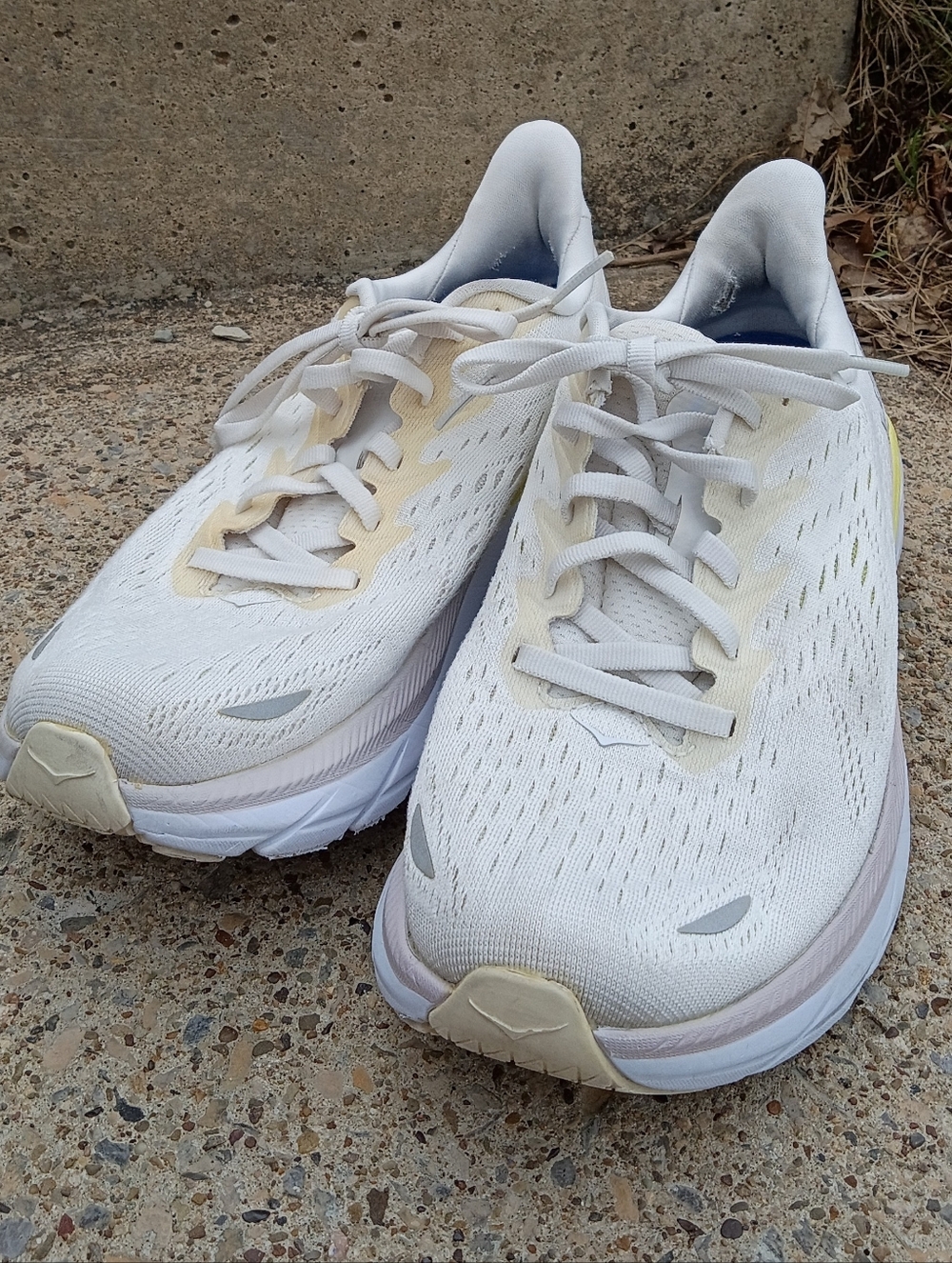 Hoka One One Clifton 8 Blanc De Blanc Bright White Size 7B 1119394 BDBBW